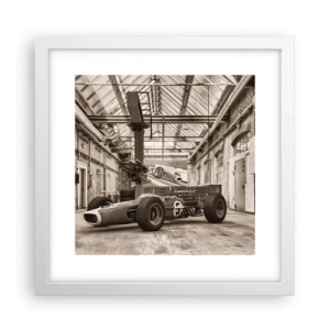 Affisch i vit ram - Segrarens vila - 30x30 cm