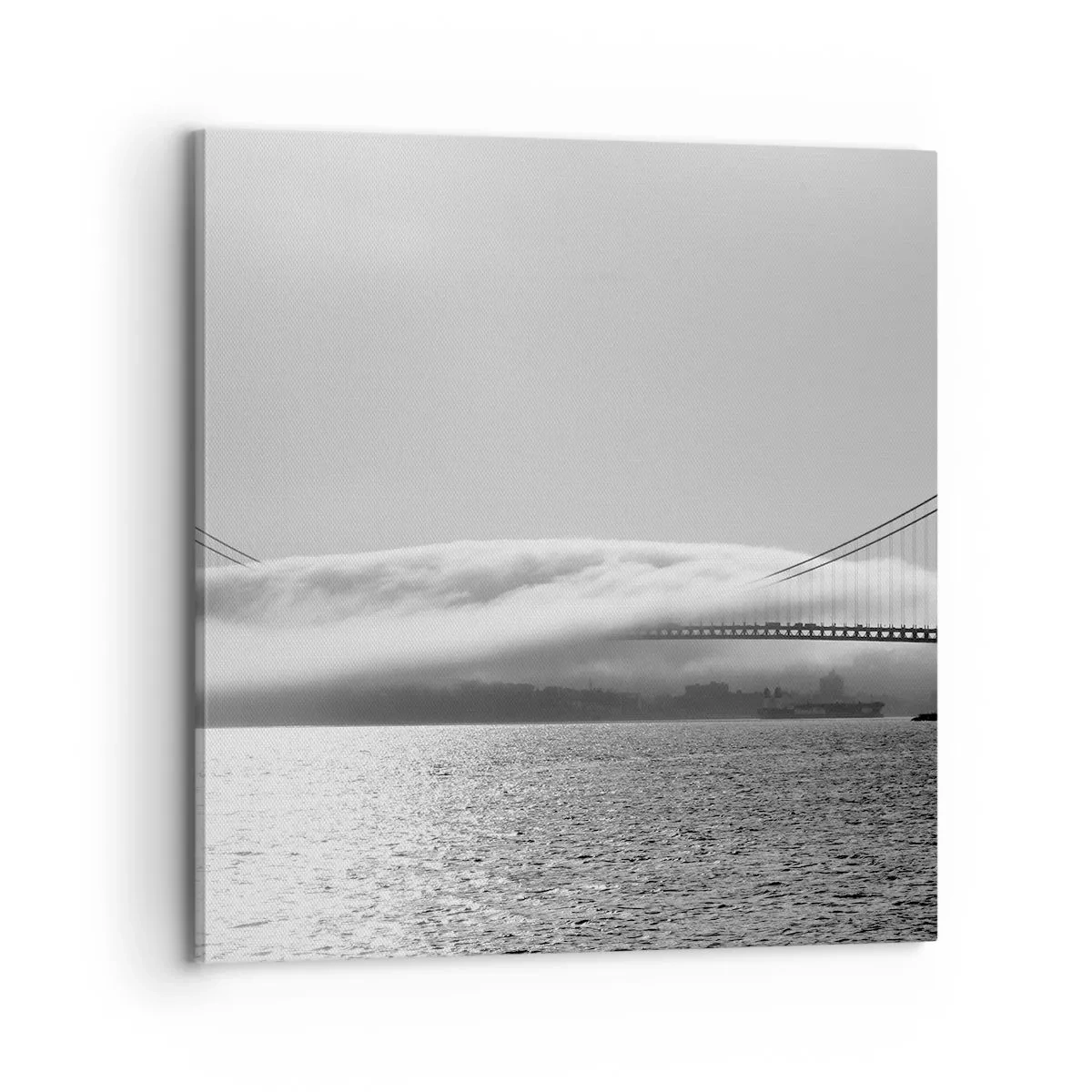 Canvastavla - Bild på duk - Passera Golden Gate - 70x70 cm
