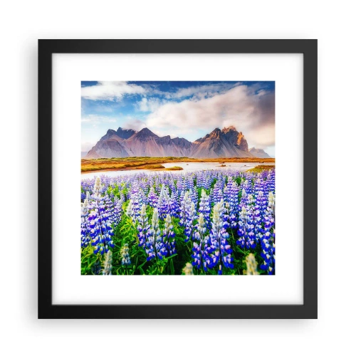 Affisch i svart ram - Styrka och stränghet bredvid mildhet - 30x30 cm