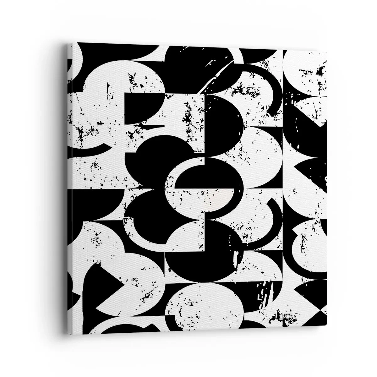Canvastavla - Bild på duk - Vit är vit och svart är svart - 40x40 cm