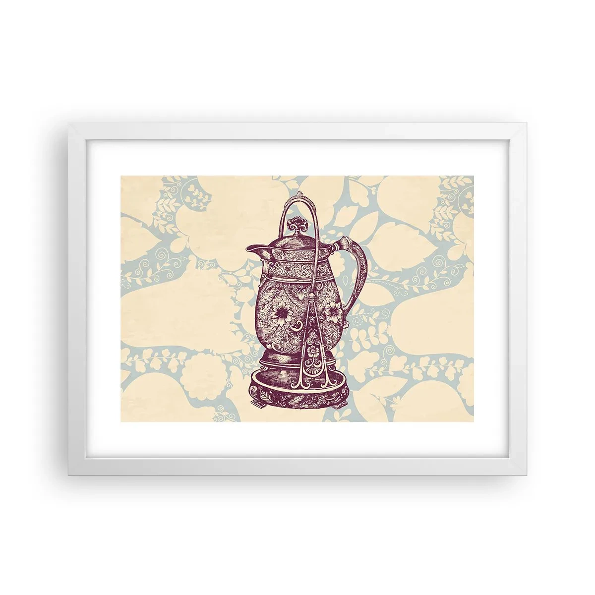 Affisch i vit ram - Skönhet av det vardagliga livet - 40x30 cm