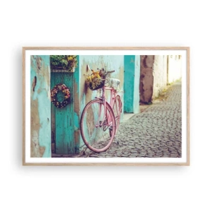 Affisch i ram av ljusek - Strax tillbaka - 100x70 cm