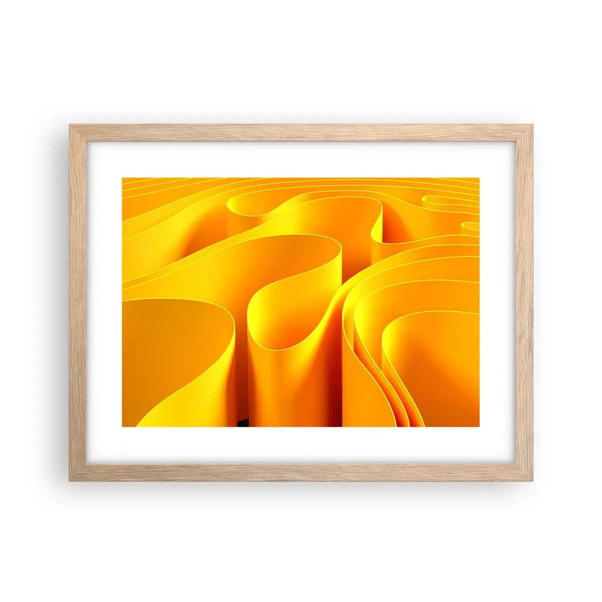 Affisch i ram av ljusek - Som solens vågor - 40x30 cm