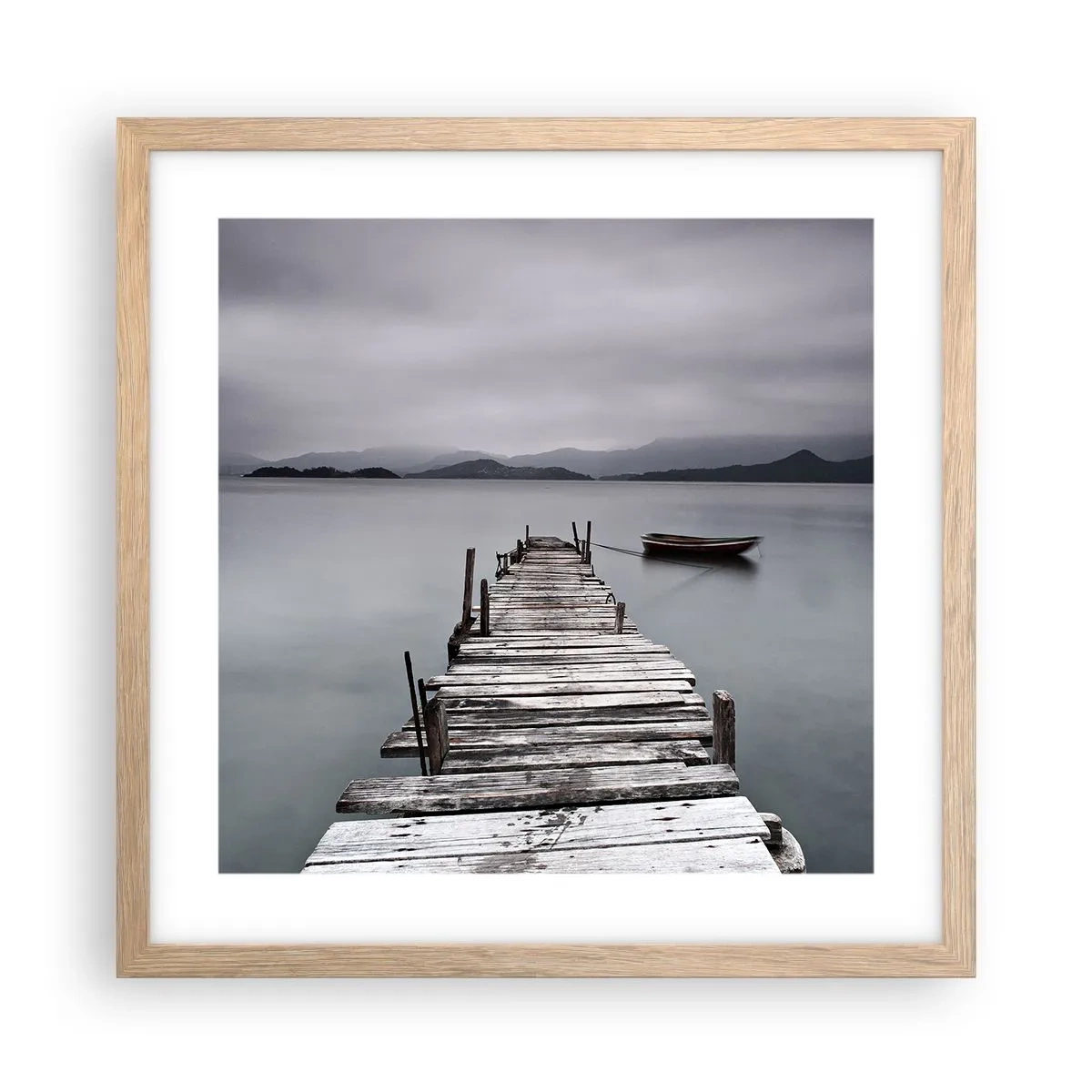 Affisch i ram av ljusek - Imorgon kan du ge dig iväg - 40x40 cm