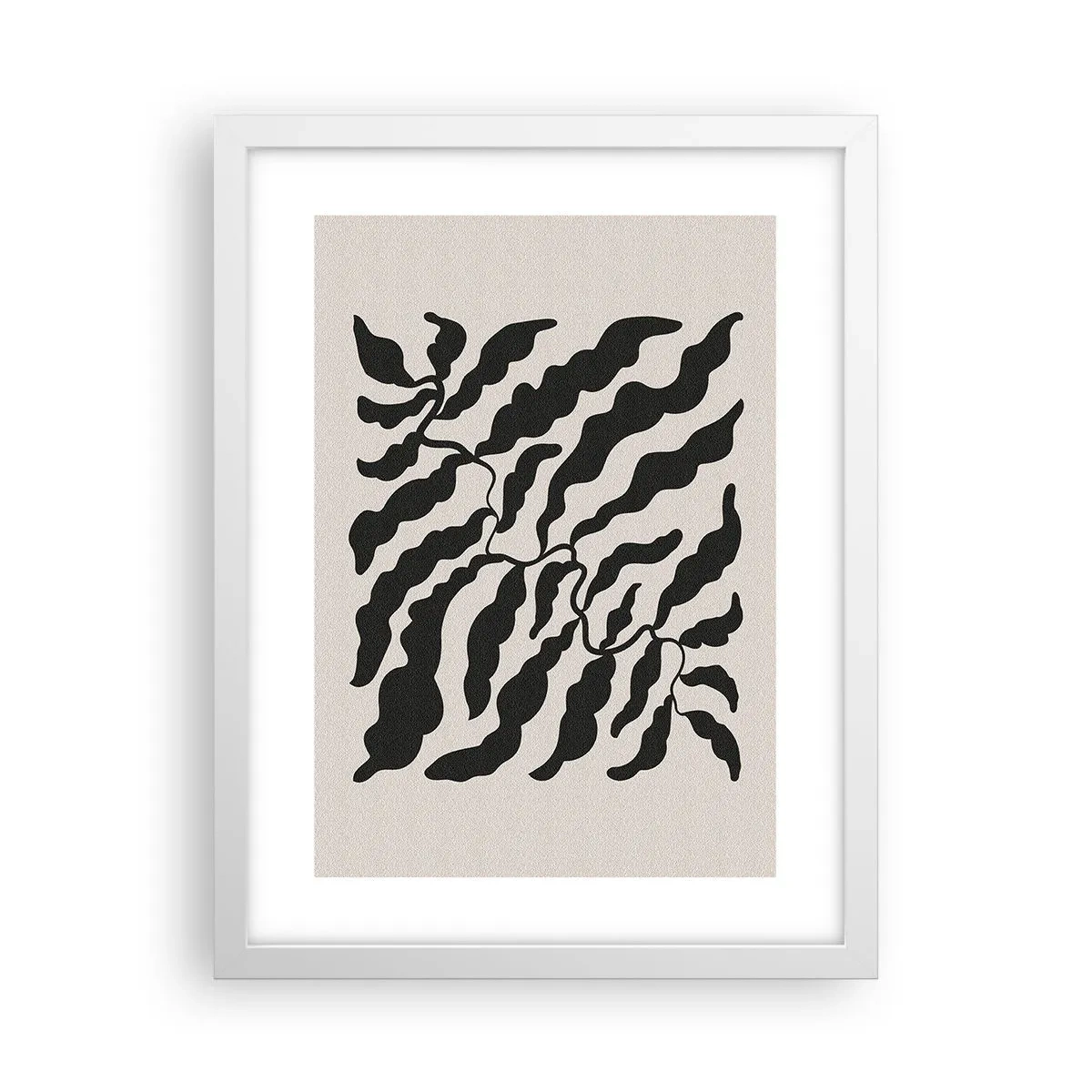 Affisch i vit ram - Kvadratens natur - 30x40 cm