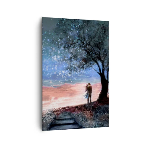 Canvastavla - Bild på duk - Stjärnig spektakel - 80x120 cm
