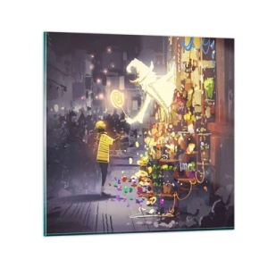 Glastavla - Bild på glas - Trolldom existerar - 60x60 cm