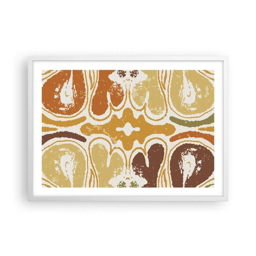 Affisch i vit ram - Sentimental abstraktion - 70x50 cm