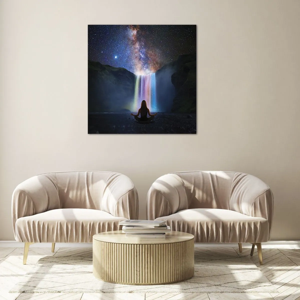Glastavla - Bild på glas - Absolut harmoni - 70x70 cm