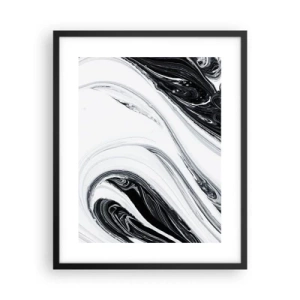 Affisch i svart ram - Motsatskombination - 40x50 cm
