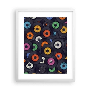 Affisch i vit ram - Klassikens färger - 40x50 cm