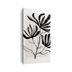 Canvastavla - Bild på duk - Skiss för ett herbarium - 55x100 cm