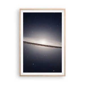 Affisch i ram av ljusek - En gång i en galax långt, långt borta.... - 61x91 cm