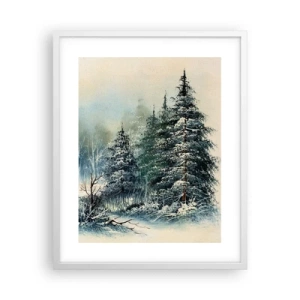 Affisch i vit ram - Redo för Julen - 40x50 cm