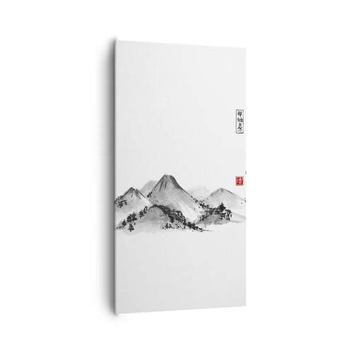 Canvastavla - Bild på duk - Bortom fjällen - 65x120 cm