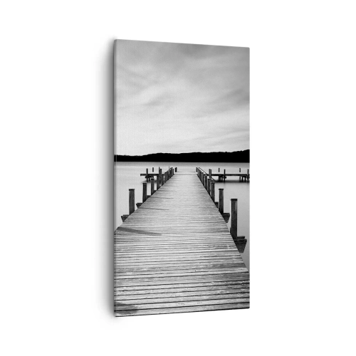 Canvastavla - Bild på duk - Vattnet - lugnet - 55x100 cm