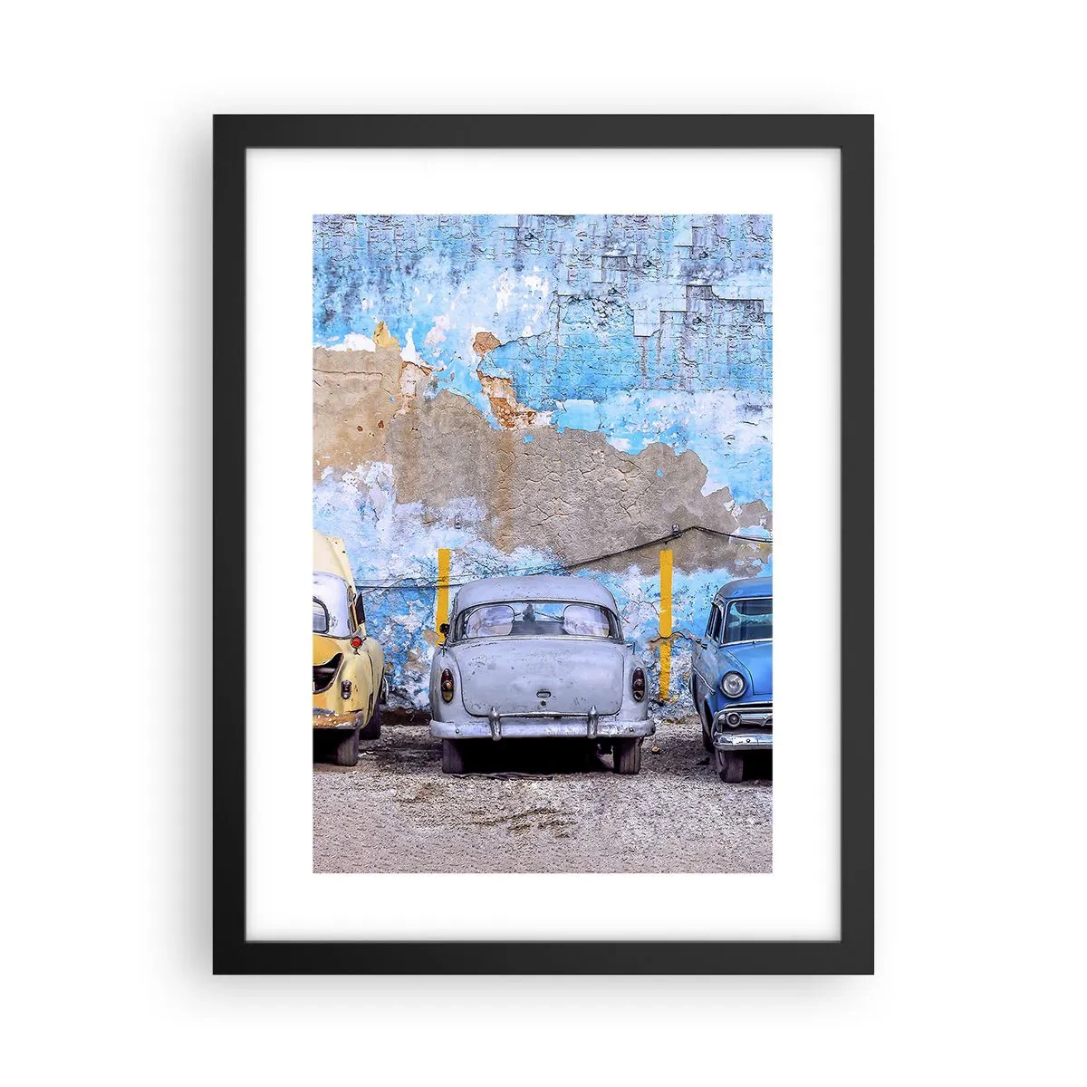 Affisch i svart ram - Veteranmöte - 30x40 cm