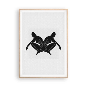 Affisch i ram av ljusek - En delad själ - 70x100 cm