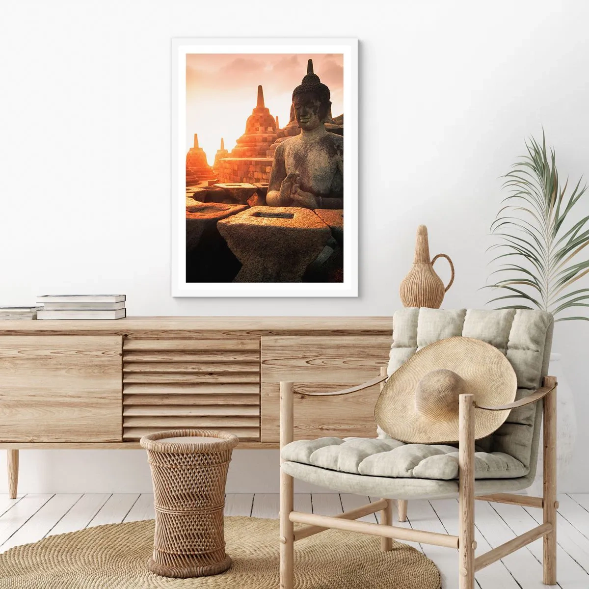 Affisch i vit ram - Stora visdomens väder - 70x100 cm