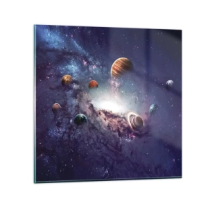 Glastavla - Bild på glas - Sol- och danssystem - 30x30 cm