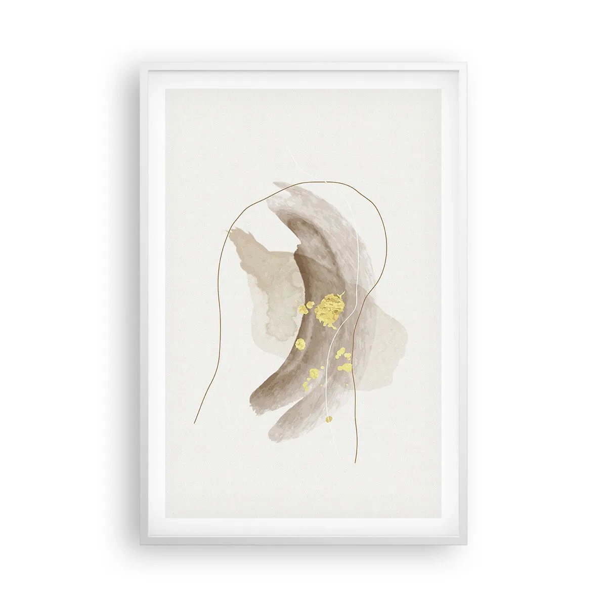 Affisch i vit ram - Träffat i rummet - 61x91 cm