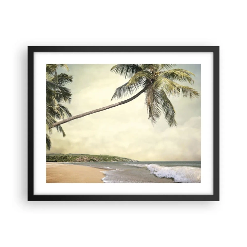 Affisch i svart ram - Tropisk dröm - 50x40 cm
