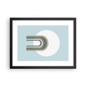 Affisch i svart ram - Ostoppad attraktionskraft - 40x30 cm