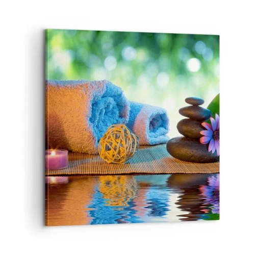 Canvastavla - Bild på duk - Tid för kroppen - 60x60 cm