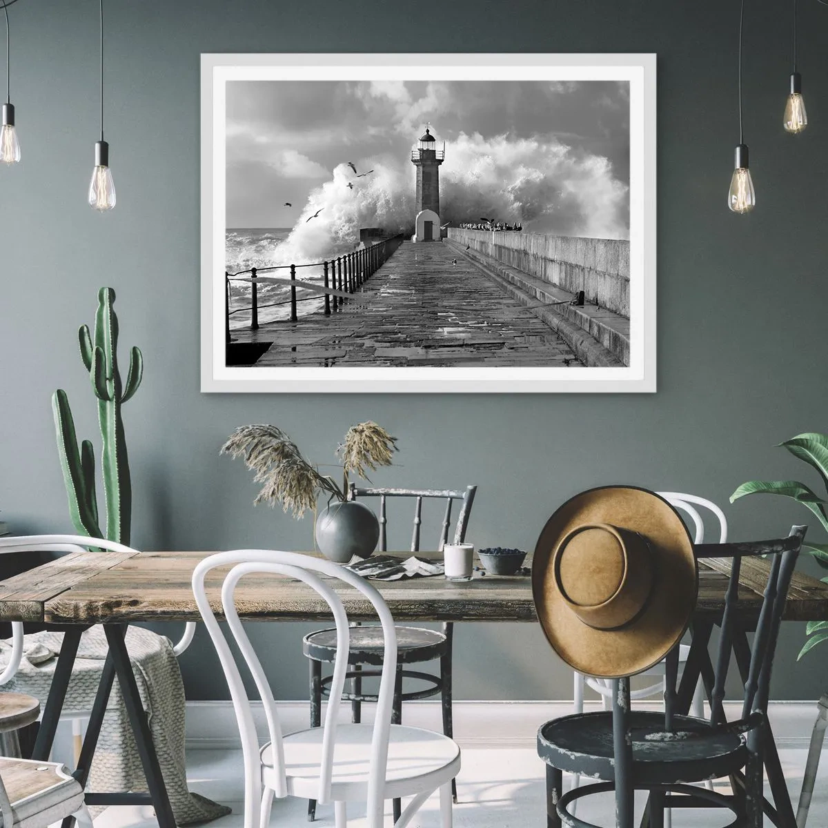 Affisch i vit ram - Orädd  - 50x40 cm