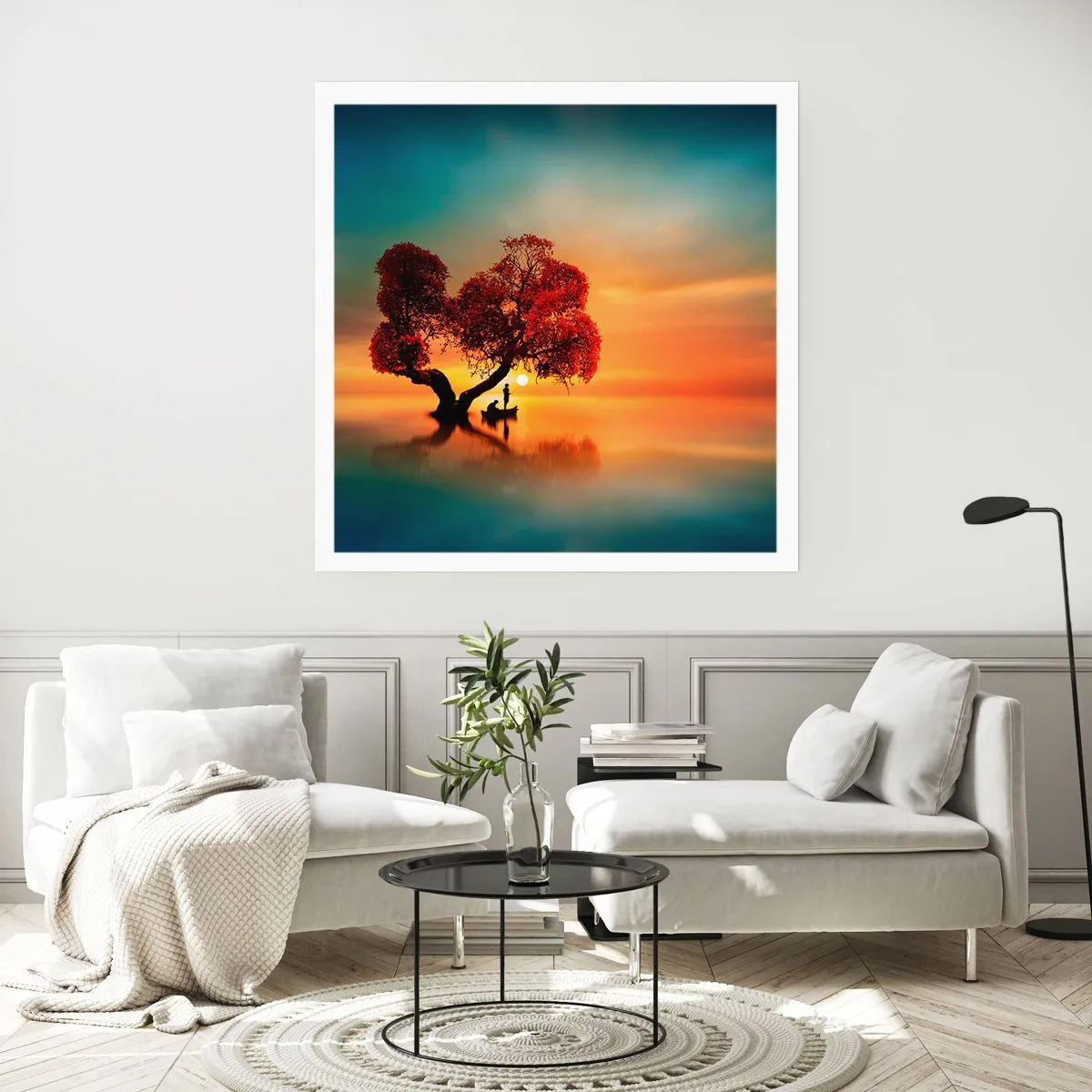 Affisch - Avlägsen tystnad - 60x60 cm