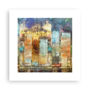 Affisch - Solig metropol - 30x30 cm