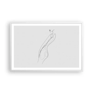 Affisch i vit ram - Bara en utfästelse - 91x61 cm