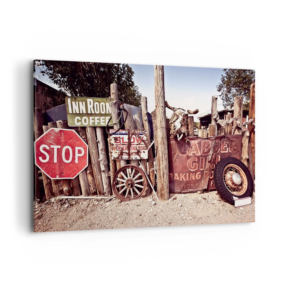 Canvastavla - Bild på duk - Och tiden står stilla - 120x80 cm