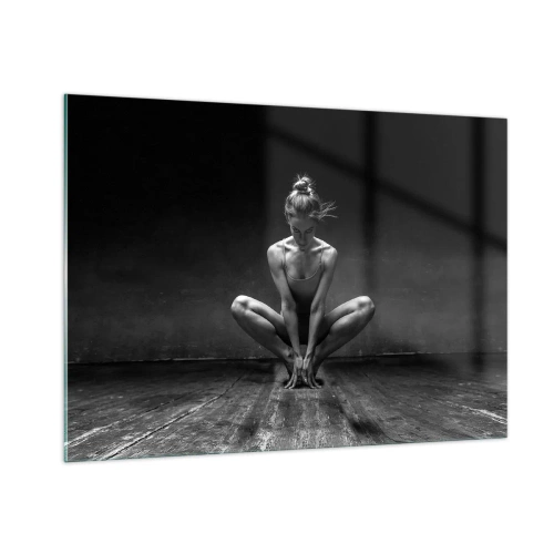 Glastavla - Bild på glas - Koncentrerad dansenergi - 100x70 cm