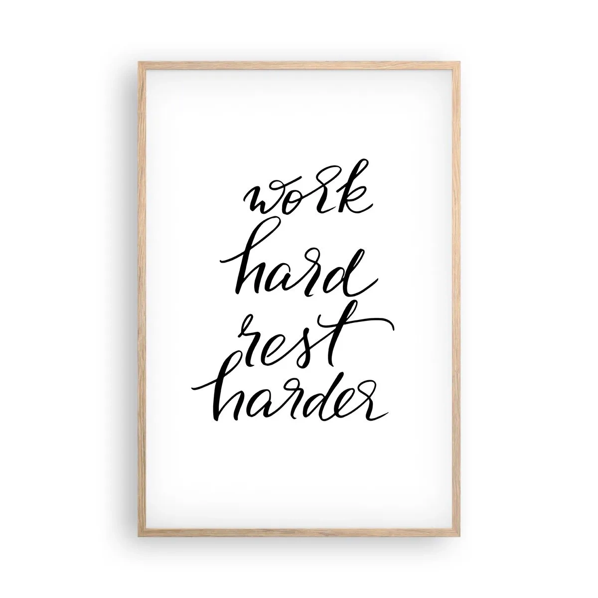 Affisch i ram av ljusek - Livsbalans - 61x91 cm