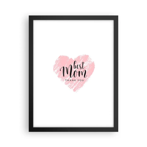 Affisch i svart ram - Alltid rätt ögonblick - 30x40 cm