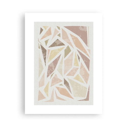 Affisch - Komposition av färgat glas - 30x40 cm