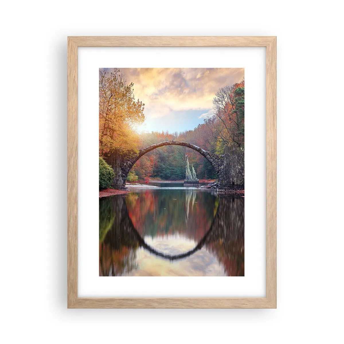 Affisch i ram av ljusek - På andra sidan av spegeln - 30x40 cm