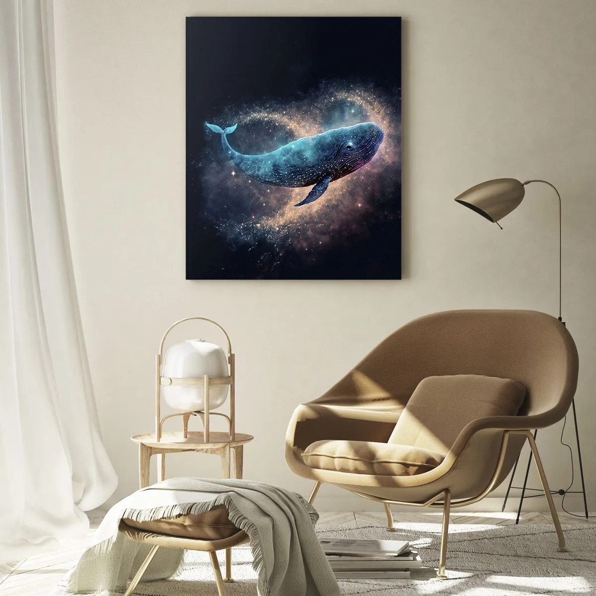Glastavla - Bild på glas - Det finns en värld... - 50x70 cm