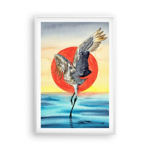 Affisch i vit ram - Dags att gå tillbaka - 61x91 cm