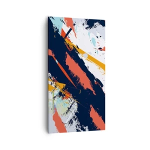 Canvastavla - Bild på duk - Dynamisk komposition - 55x100 cm
