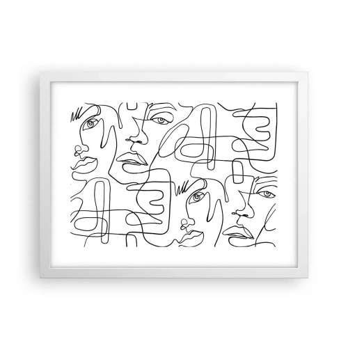 Affisch i vit ram - I trassliga känslor - 40x30 cm