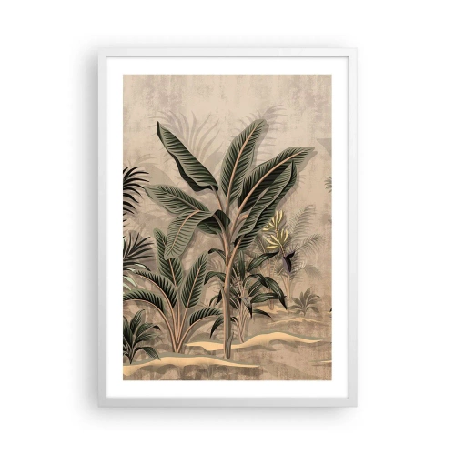 Affisch i vit ram - Bild i kolonial stil - 50x70 cm