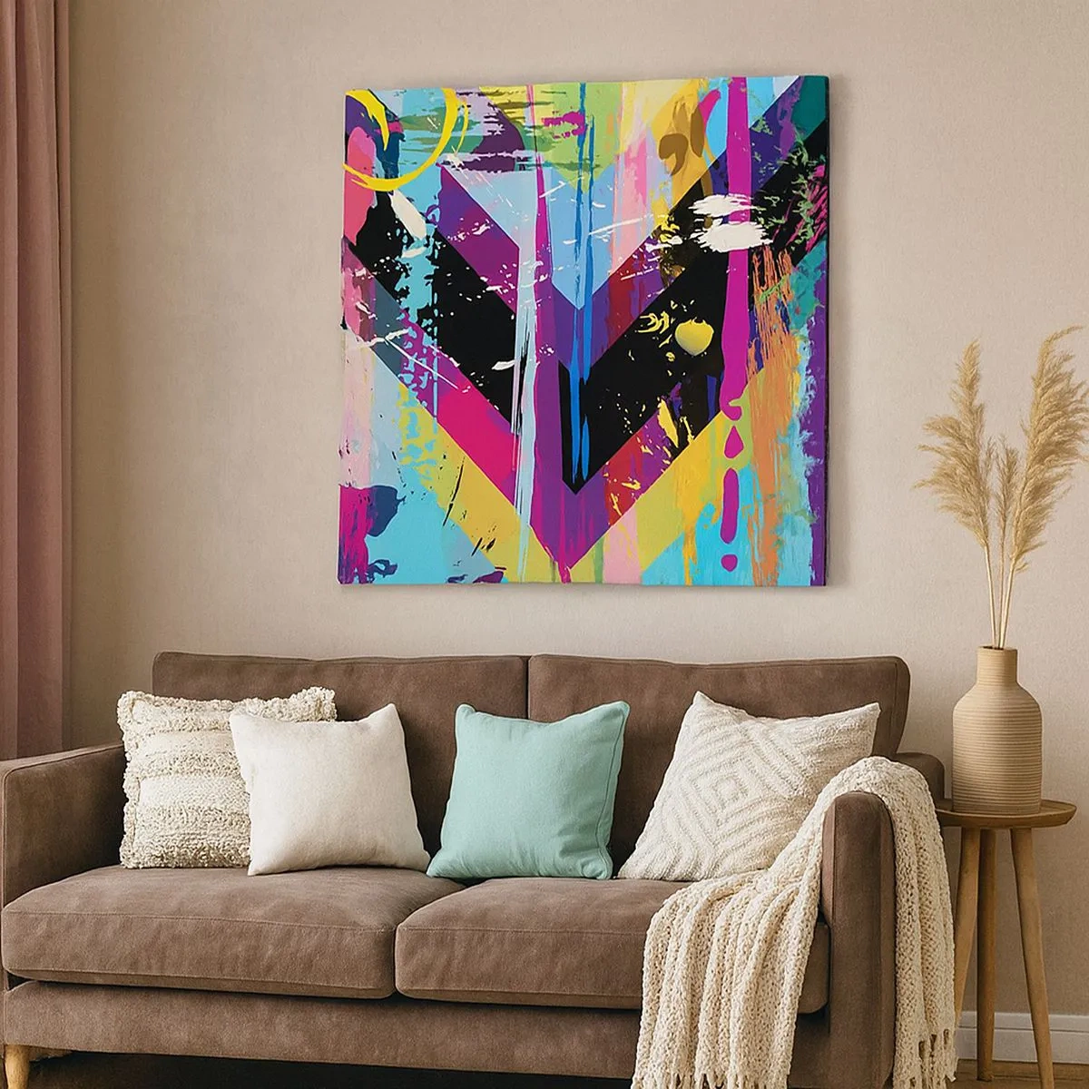 Canvastavla - Bild på duk - Uppifrån nedåt - 30x30 cm