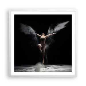 Affisch i vit ram - Alverna finns - 60x60 cm