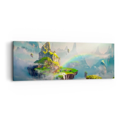 Canvastavla - Bild på duk - Mellanhimmel - 90x30 cm