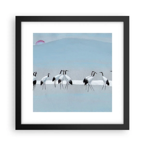 Affisch i svart ram - Efter en het dag - 30x30 cm