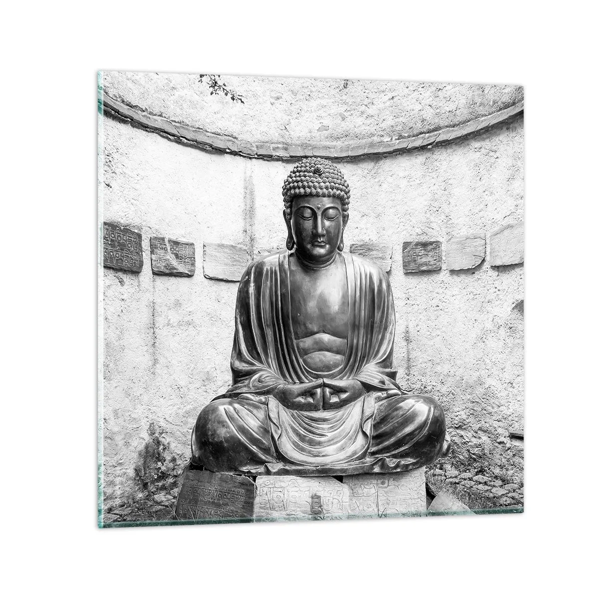 Glastavla - Bild på glas - Hos lugnets källor - 40x40 cm