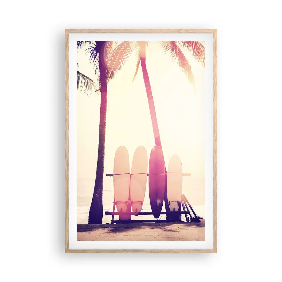 Affisch i ram av ljusek - Det blir en underbar dag - 61x91 cm