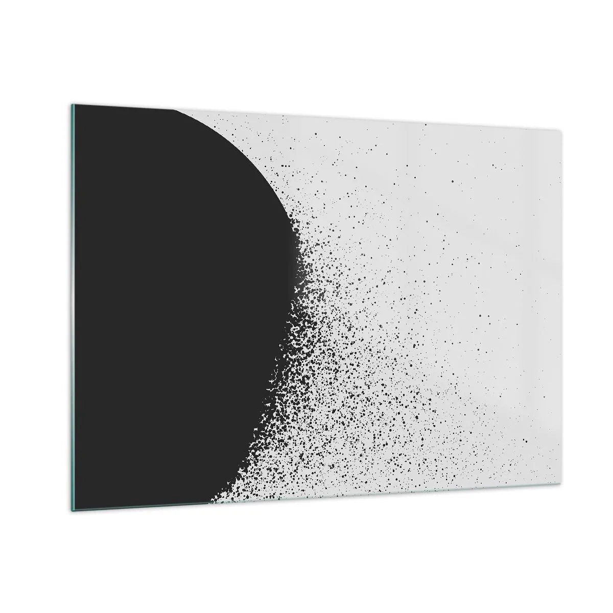 Glastavla - Bild på glas - Partiklarnas rörelse - 100x70 cm